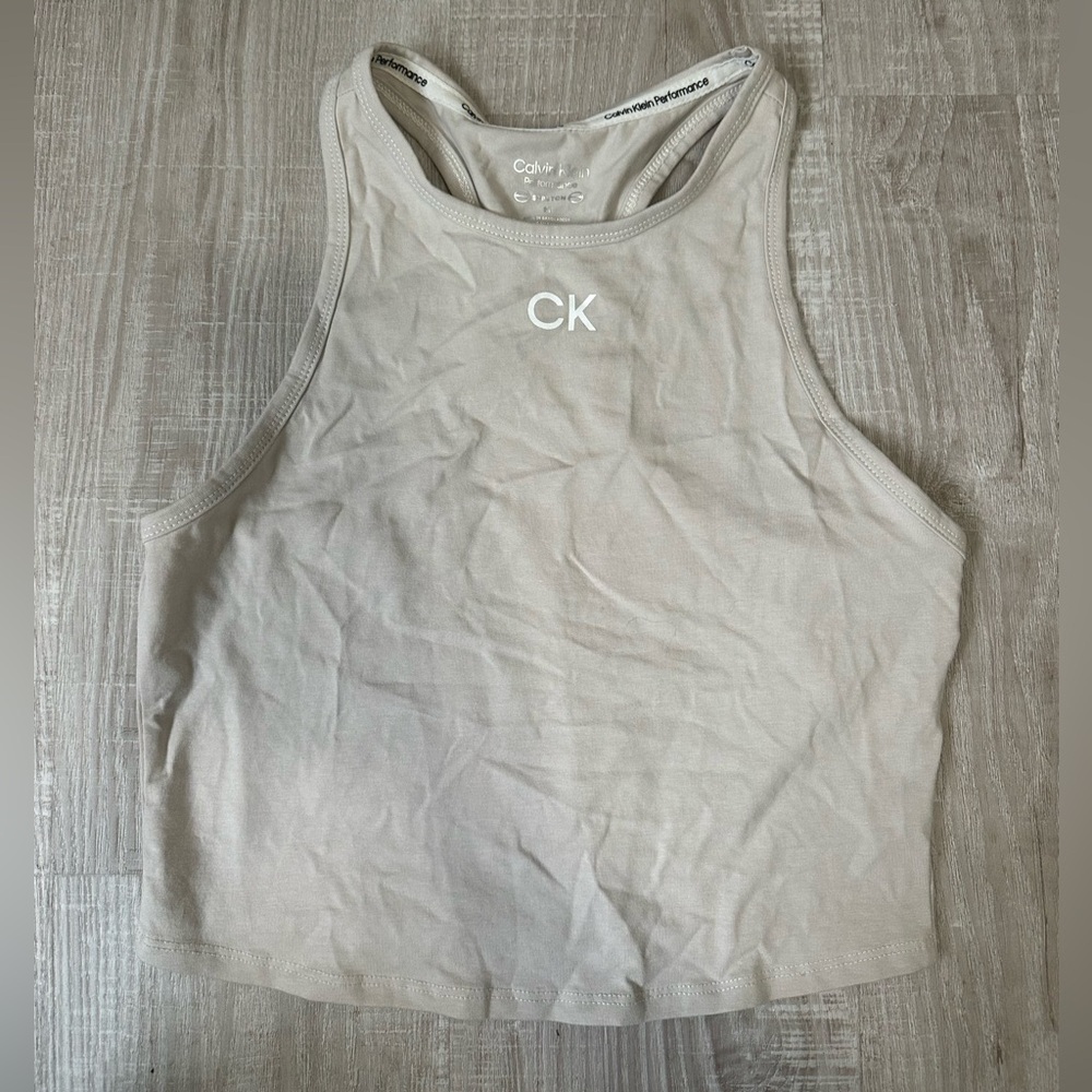 Calvin Klein Women's Beige Tank Top